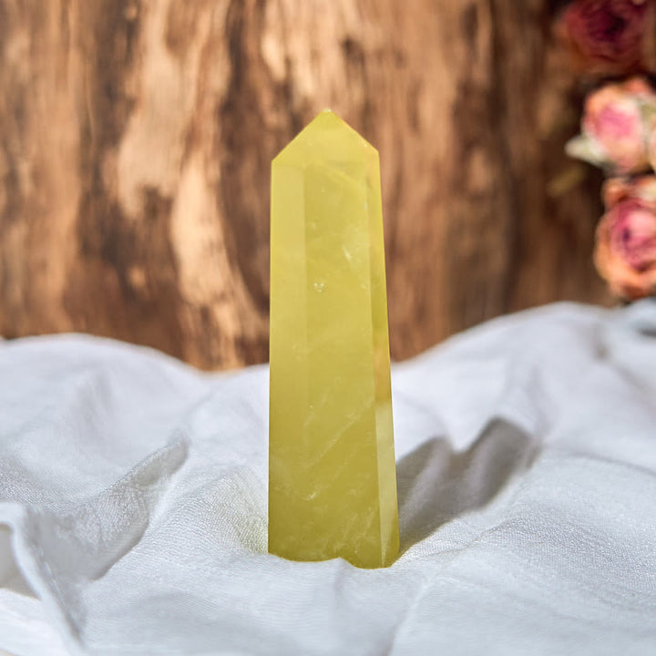 Baguettes de cristal de guérison en forme de tour d'obélisque en citrine naturelle Olivenorma