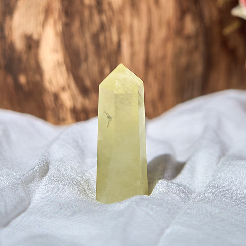 Baguettes de cristal de guérison en forme de tour d'obélisque en citrine naturelle Olivenorma