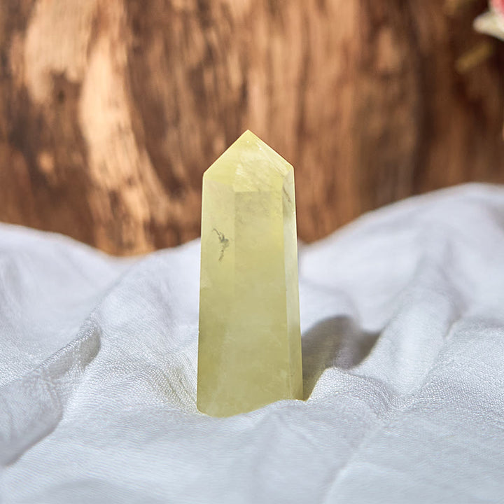 Baguettes de cristal de guérison en forme de tour d'obélisque en citrine naturelle Olivenorma