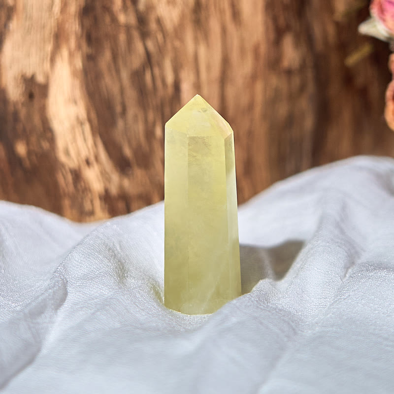 Baguettes de cristal de guérison en forme de tour d'obélisque en citrine naturelle Olivenorma
