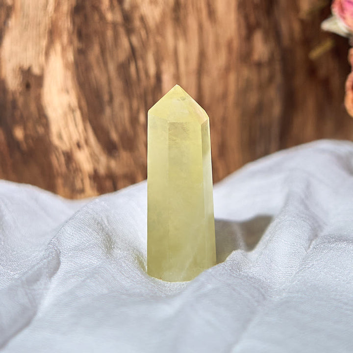 Baguettes de cristal de guérison en forme de tour d'obélisque en citrine naturelle Olivenorma