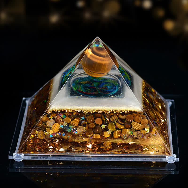 Pyramide d'orgone en pierre naturelle Olivenorma 8*12cm