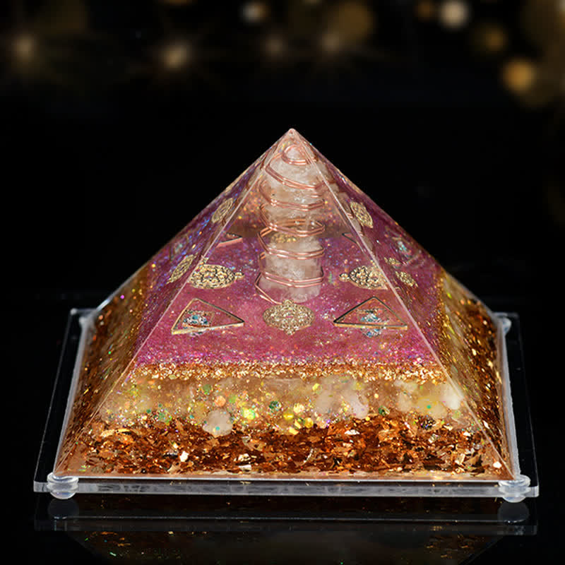 Pyramide d'orgone en pierre naturelle Olivenorma 8*12cm