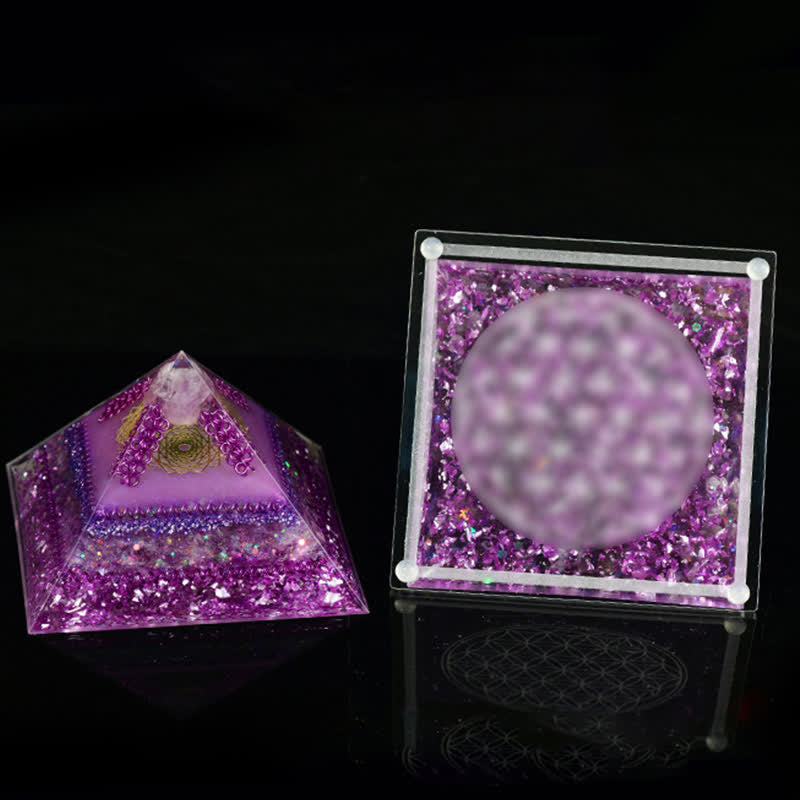 Pyramide d'orgone en pierre naturelle Olivenorma 8*12cm