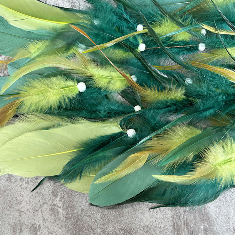 Décoration murale Olivenorma Attrape-rêves en rotin naturel et pierres précieuses