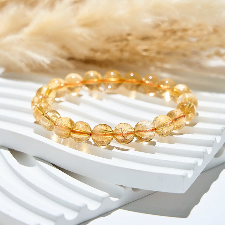 Bracelet Olivenorma en perles de citrine naturelle 6/10 mm