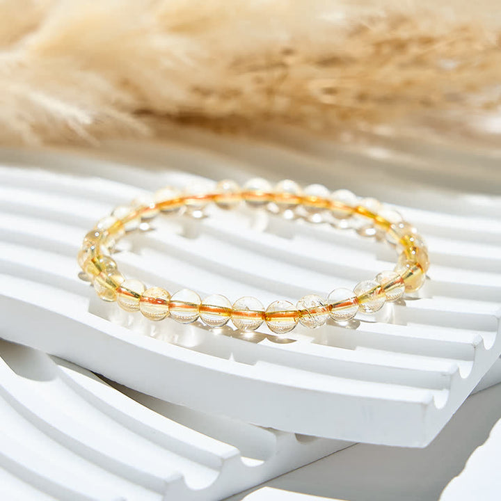 Bracelet Olivenorma en perles de citrine naturelle 6/10 mm