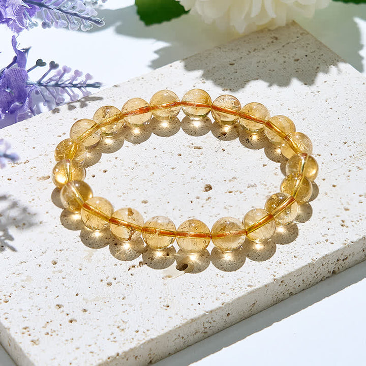 Bracelet Olivenorma en perles de citrine naturelle 6/10 mm