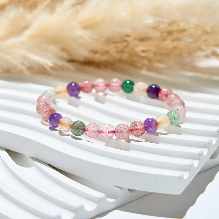 Bracelet Olivenorma en perles de tourmaline naturelle de 7 mm