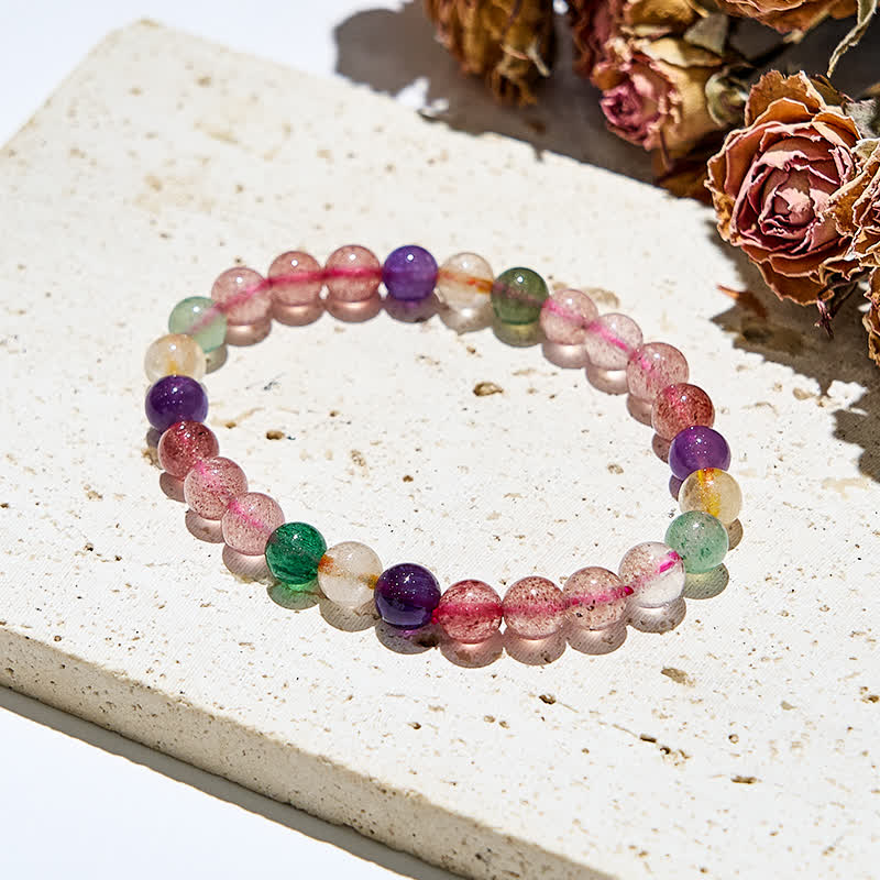 Bracelet Olivenorma en perles de tourmaline naturelle de 7 mm