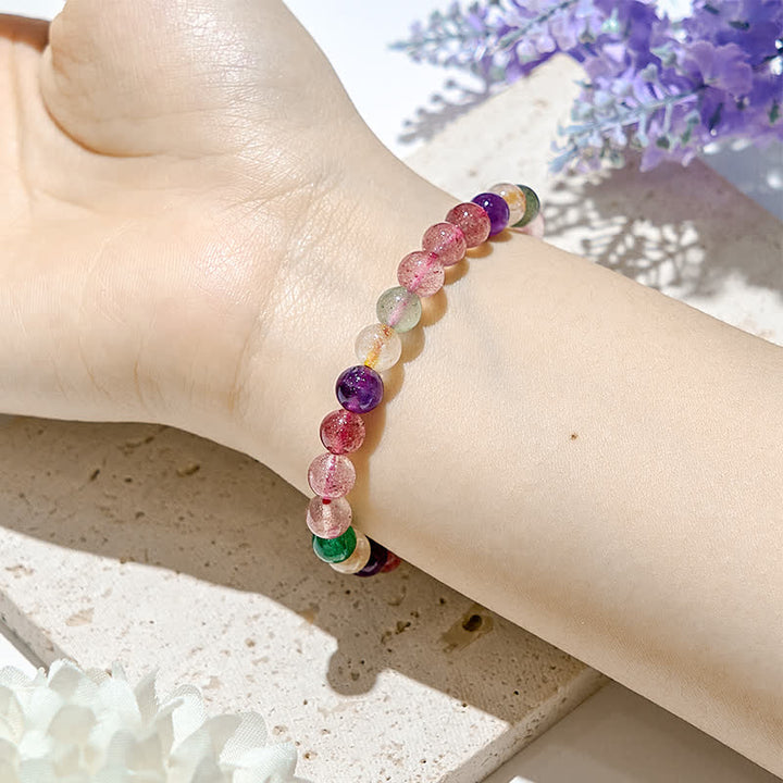 Bracelet Olivenorma en perles de tourmaline naturelle de 7 mm