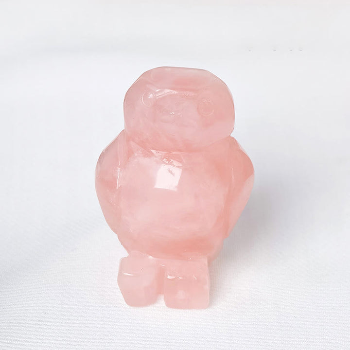 Décoration de pingouin en pierre brute gravée Olivenorma