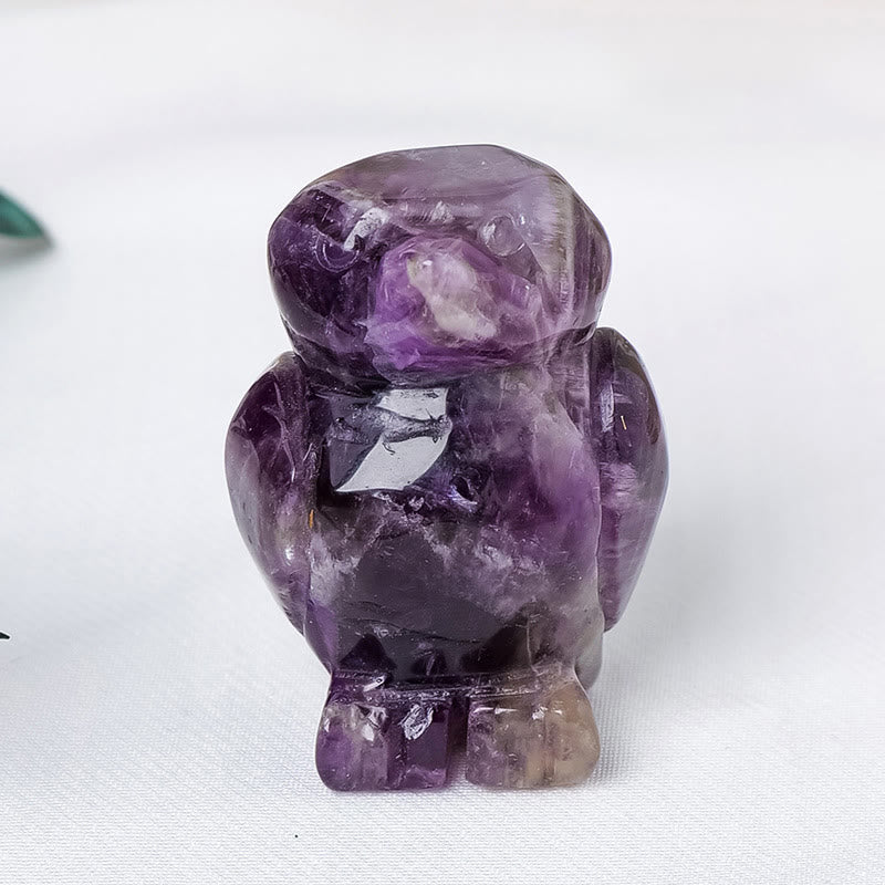 Décoration de pingouin en pierre brute gravée Olivenorma