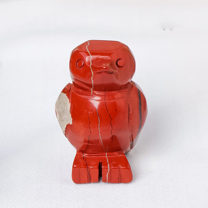 Décoration de pingouin en pierre brute gravée Olivenorma