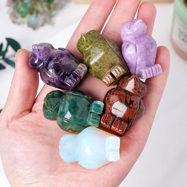 Décoration de pingouin en pierre brute gravée Olivenorma