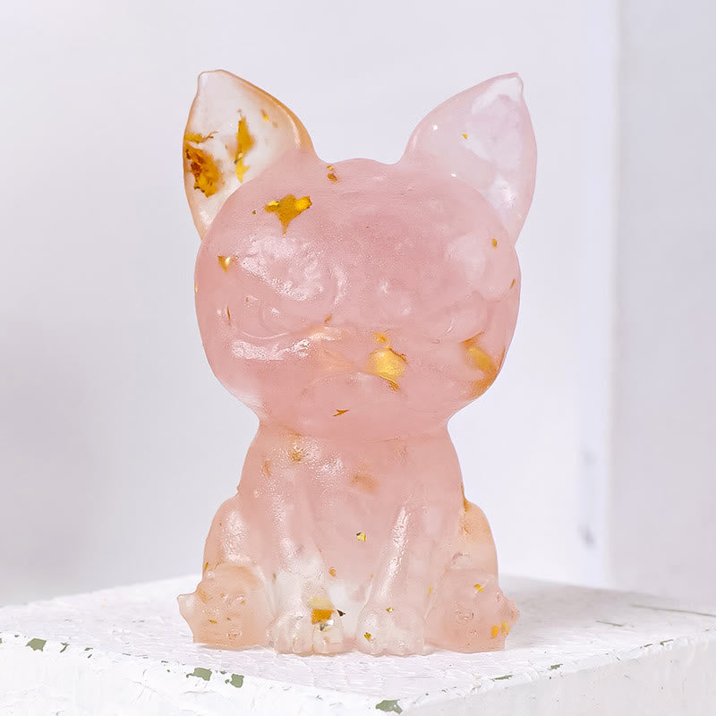 Ornement de méditation pour chien Olivenorma Décoration en pierres précieuses naturelles