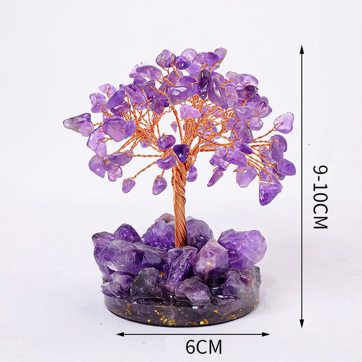 Arbre de vie Feng Shui avec pierres précieuses et arbre porte-bonheur Olivenorma