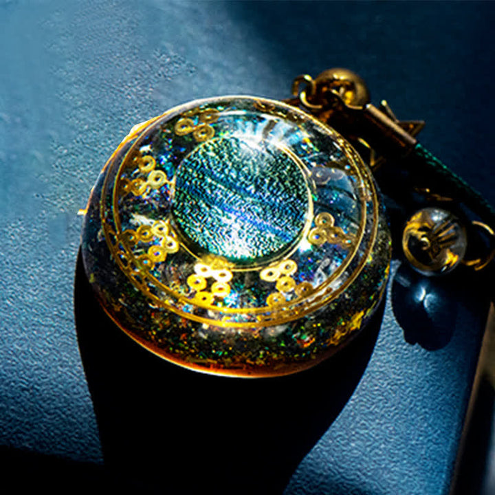 Collier d'énergie orgone aigue-marine Olivenorma