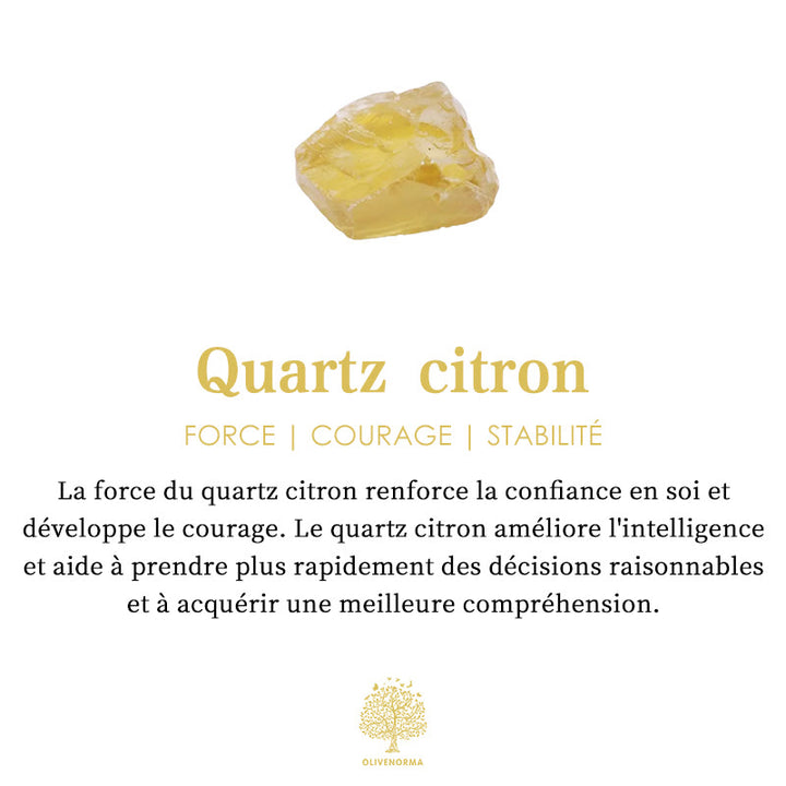 Collier en pierre précieuse brute irrégulière en cristal Olivenorma