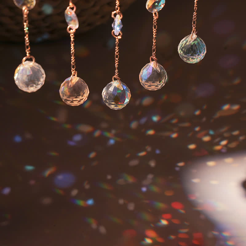 Pendentif carillon éolien en forme de lune avec impression époxy Olivenorma