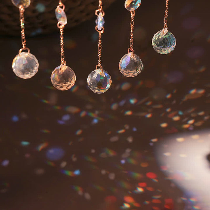 Pendentif carillon éolien en forme de lune avec impression époxy Olivenorma