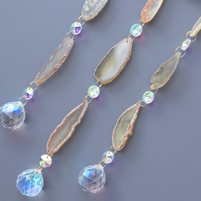 Carillon éolien en forme d'arbre de vie avec gravier citrine Olivenorma