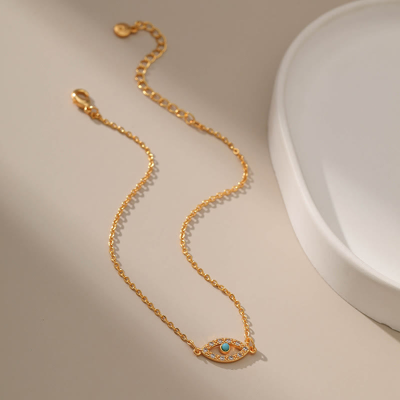 Bracelet de cheville Olivenorma Evil Eye Turquoise Chaine de cheville