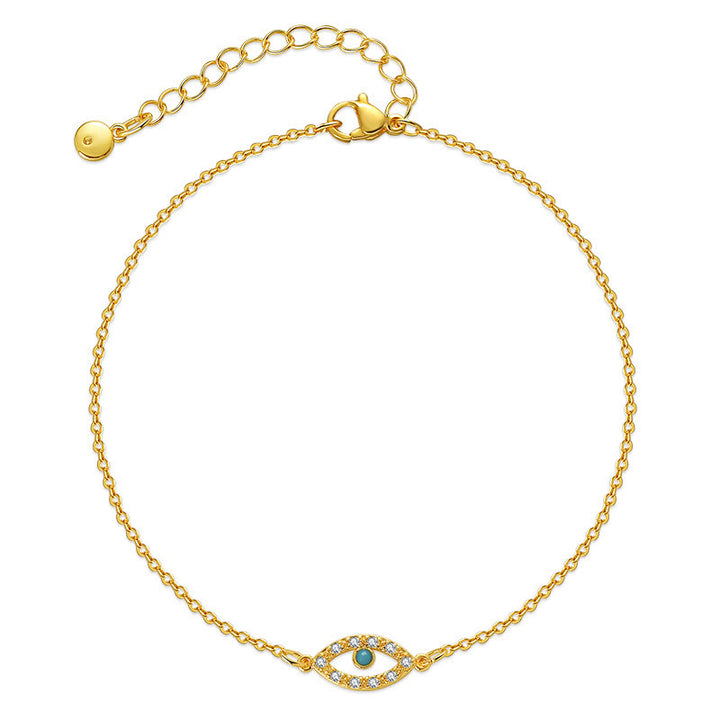 Bracelet de cheville Olivenorma Evil Eye Turquoise Chaine de cheville