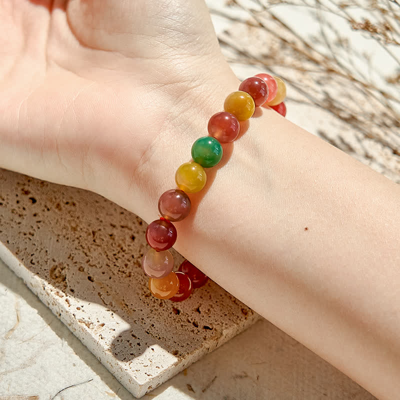 Bracelet en perles d'agate Yanyuan naturelles Olivenorma - image 2