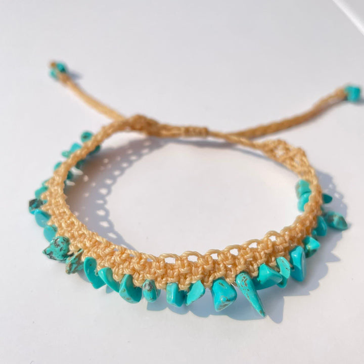 Bracelet tressé en pierre de cristal naturel Olivenorma