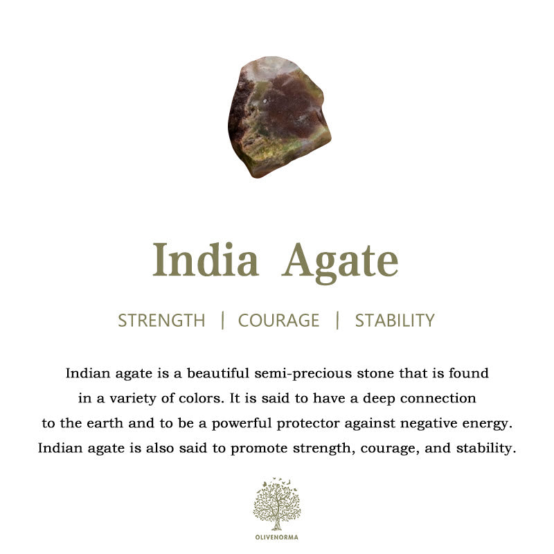 Bracelet en perles de pierre de lave et d'agate Olivenorma India