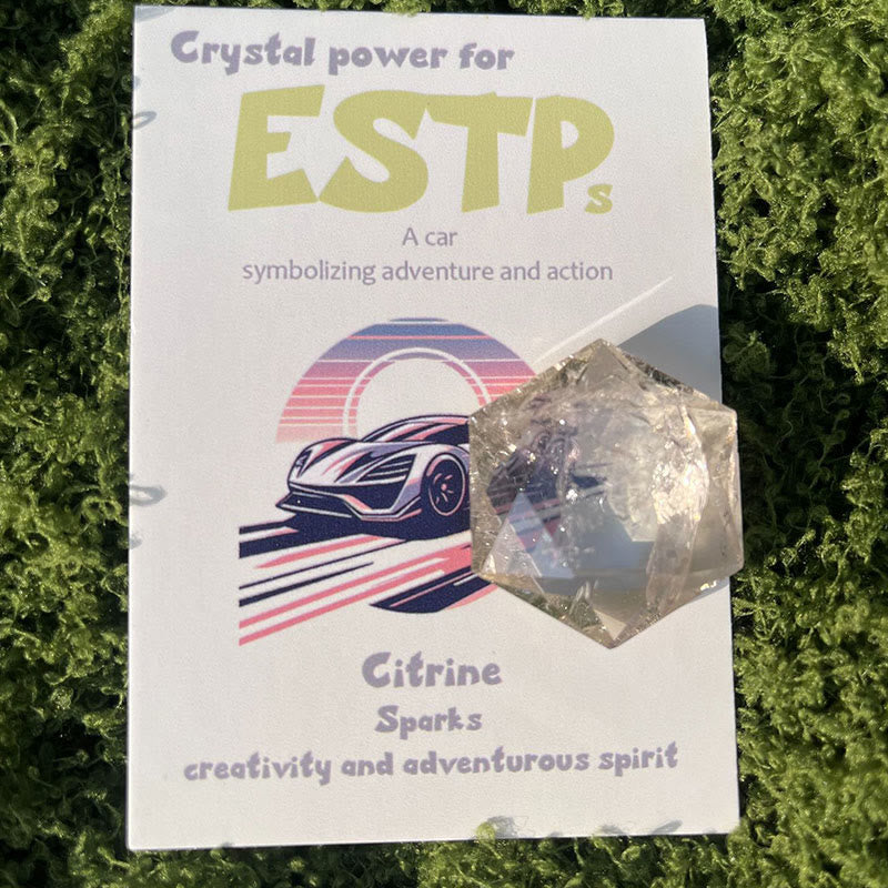 Ornements en cristal de gemme MBTI Olivenorma en pierre naturelle
