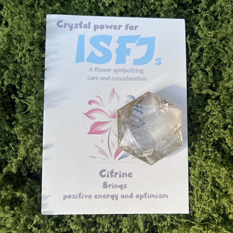 Ornements en cristal de gemme MBTI Olivenorma en pierre naturelle