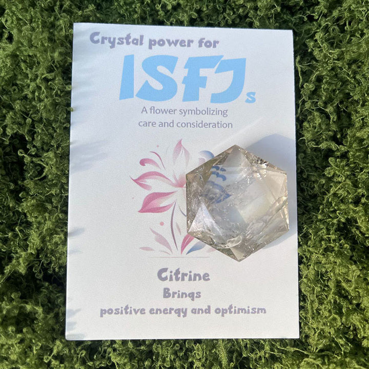 Ornements en cristal de gemme MBTI Olivenorma en pierre naturelle