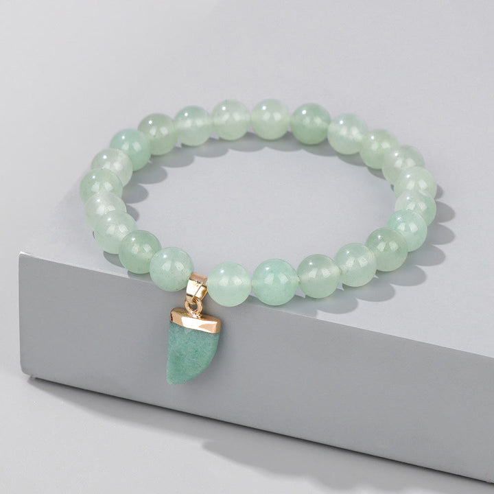 Bracelet de guérison en perles rondes polies en pierre naturelle Olivenorma