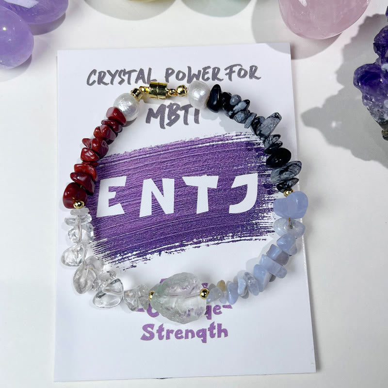 Bracelet de personnalité en cristal naturel MBTI Olivenorma