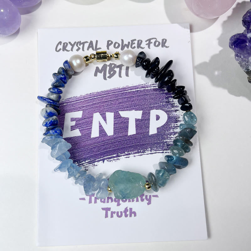 Bracelet de personnalité en cristal naturel MBTI Olivenorma