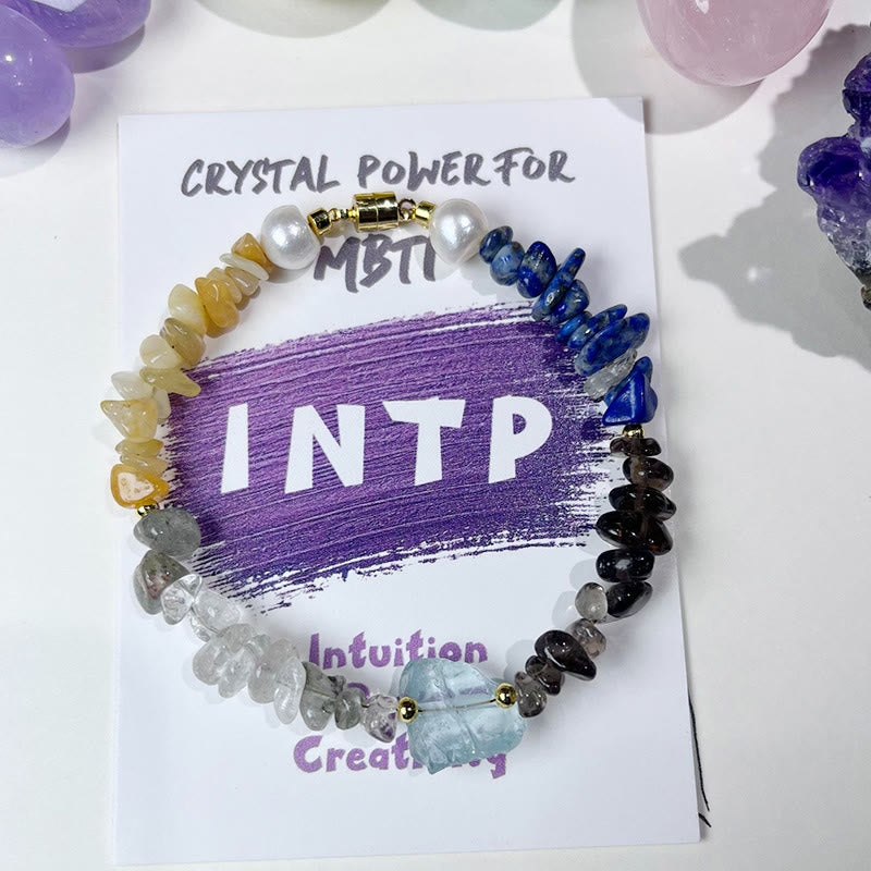 Bracelet de personnalité en cristal naturel MBTI Olivenorma