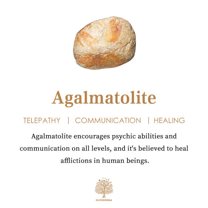 Bracelet de perles d'aigue-marine en agalmatolite naturelle Olivenorma