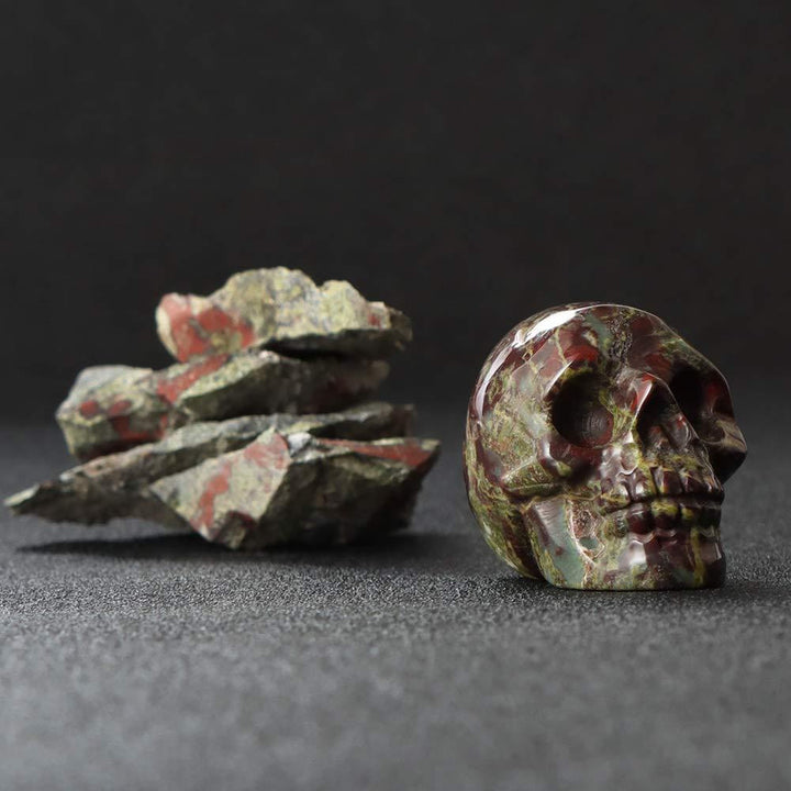 Crâne de cristal de décoration en pierre précieuse naturelle transparente Olivenorma