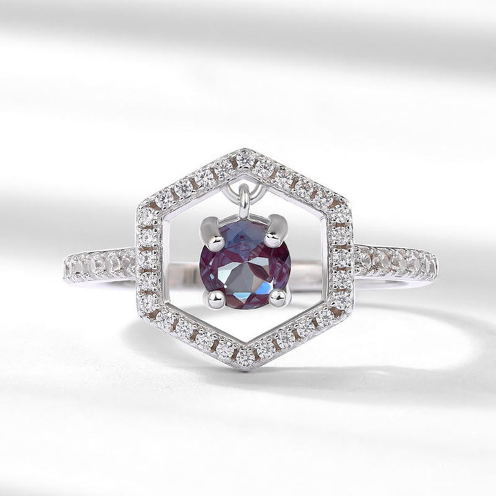 Bague pendentif en alexandrite naturelle Olivenorma