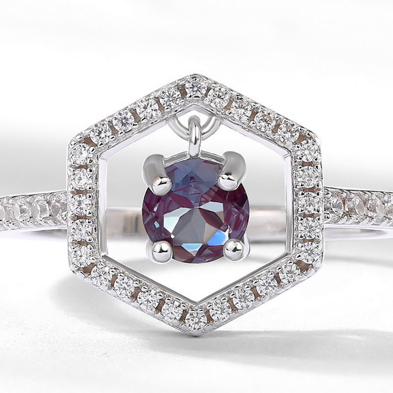 Bague pendentif en alexandrite naturelle Olivenorma