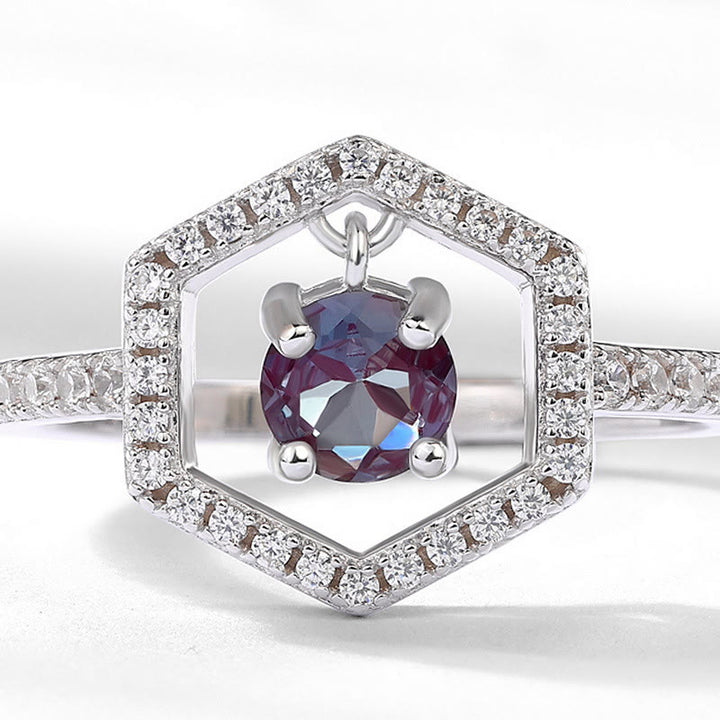 Bague pendentif en alexandrite naturelle Olivenorma