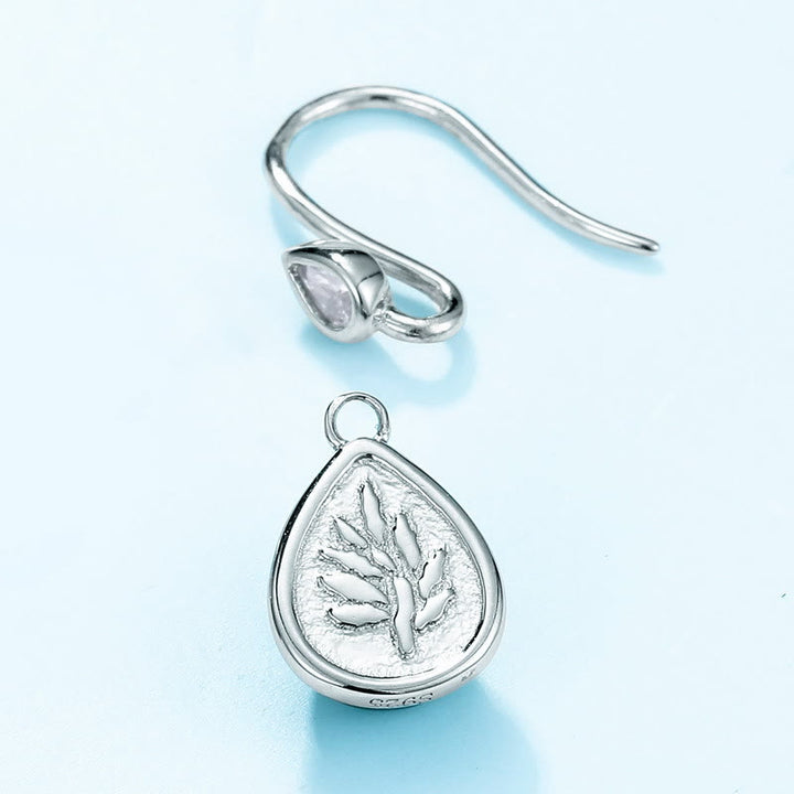 Ensemble de bijoux avec pendentif en agate mousse naturelle taille poire Olivenorma