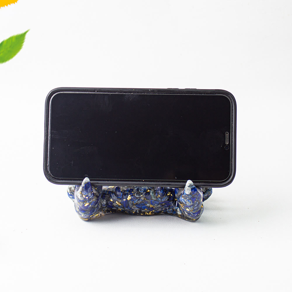 Support de téléphone en cristal époxy en forme de crabe Olivenorma , décoration en pierres précieuses