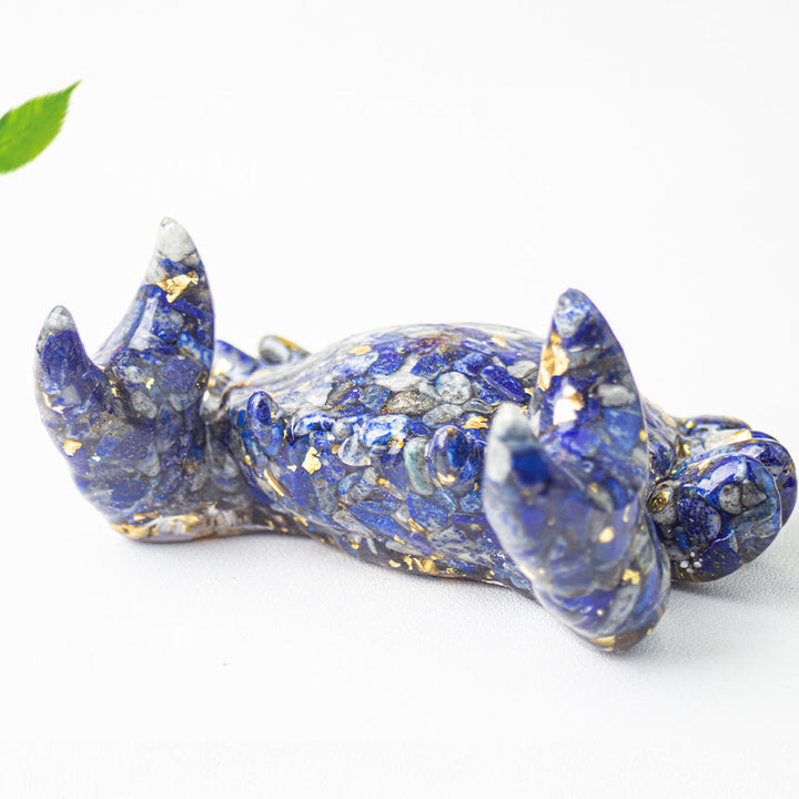 Support de téléphone en cristal époxy en forme de crabe Olivenorma , décoration en pierres précieuses