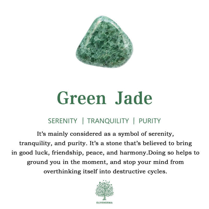 Bracelet d'équilibre et de guérison en pierre naturelle de quartz en forme de cœur Olivenorma