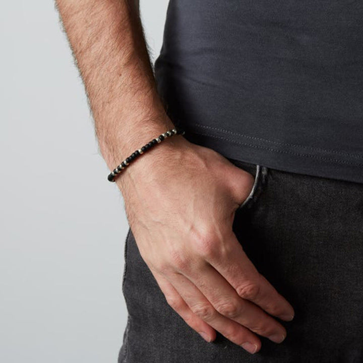 Bracelet en perles de pierre naturelle Olivenorma de 6 mm