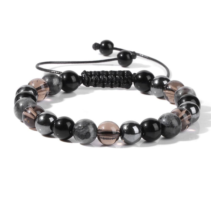 Bracelet à cordon en perles de pierre naturelle Olivenorma de 8 mm