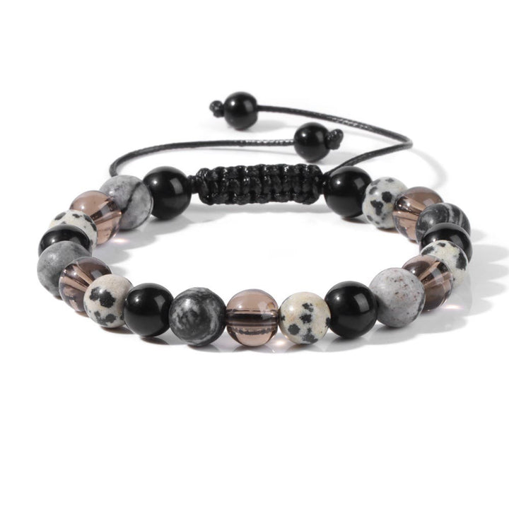 Bracelet à cordon en perles de pierre naturelle Olivenorma de 8 mm